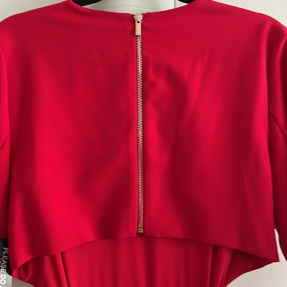 Fuchsia Cut out Back zip dress - Picture 4 of 7